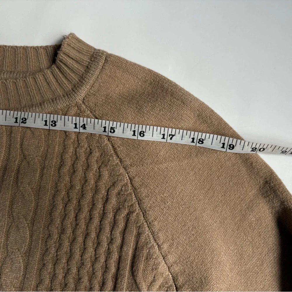 Victoria Camel Cable Knit Sweater